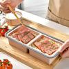 Силиконовый контейнер для хранения продуктов с крышкой, многоразовый, для заморозки, ланч-бокс, поднос, контейнер с отделениями для приготовления еды, для кухни