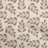 Cotton Poplin Brown Fabric Dotted Floral Craft Projects Decor Fabric Printed By The Yard 42 Inch