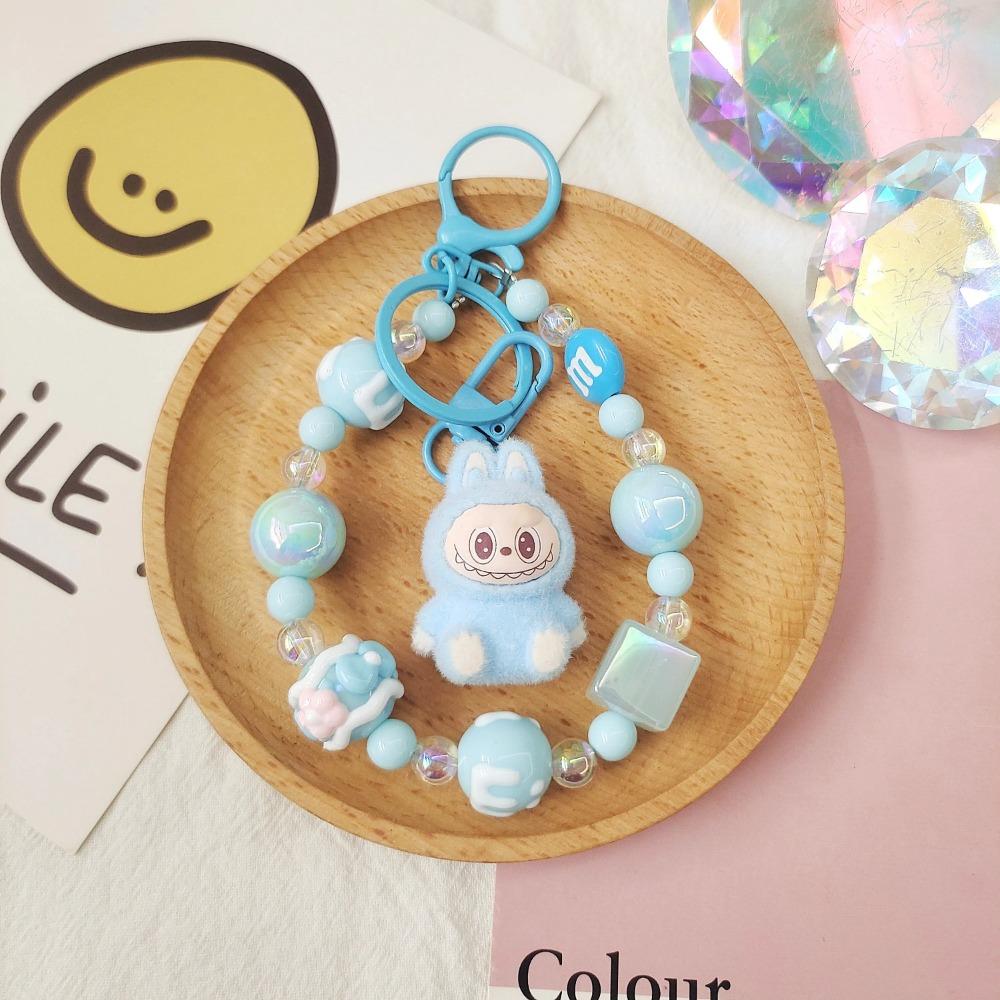 Cute Animal Keychain Resin Pendant, DIY Bead Backpack Charm for Couples Kids, Kawaii Cartoon Jewelry Gift for Christmas Birthday