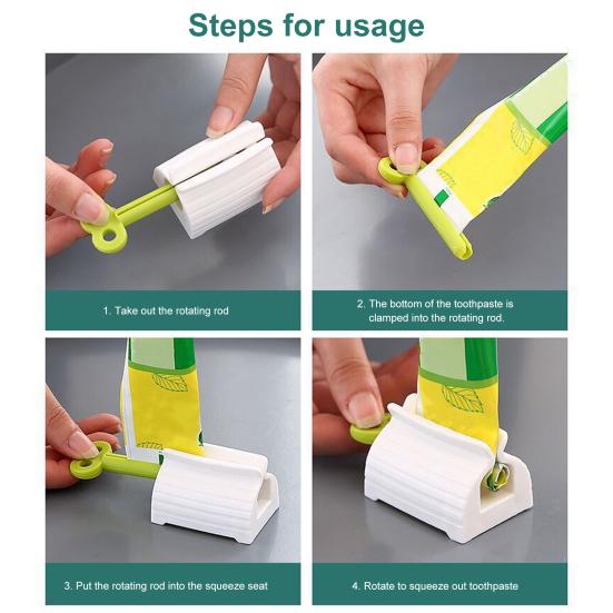 Практичный выдавливатель зубной пасты, многоразовый дозатор косметики, пластиковый выдавливатель зубной пасты для отеля