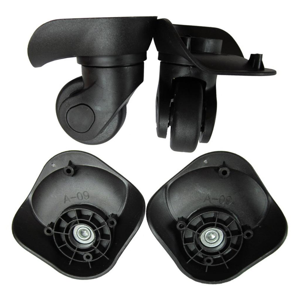 Колеса для чемодана на колесиках A09, бесшумные, поворотные, левые и правые ролики, бесшумные колеса, запасные части для чемодана своими руками