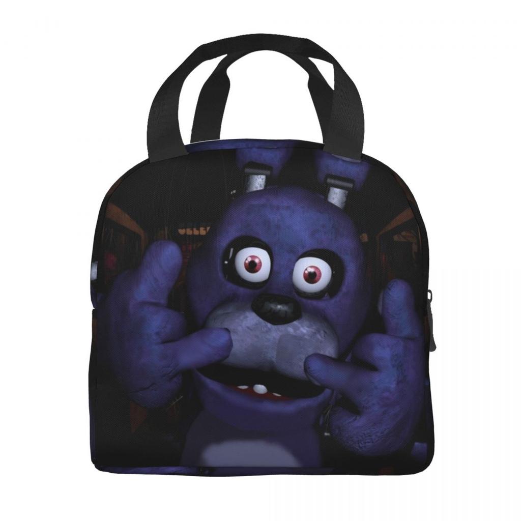 Изолированные сумки для ланча FNAF Мерч At Freddys Контейнер для ланча Повседневный Термосумка Ланч-бокс Для пикника