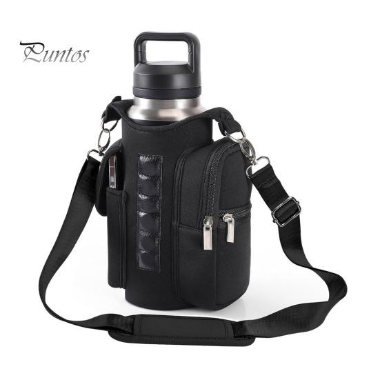 Магнитный держатель для бутылки с водой, сумка через плечо, водонепроницаемая сумка для чайника из Оксфорда для спортзала, походов на открытом воздухе, фитнеса, органайзера для необходимых вещей