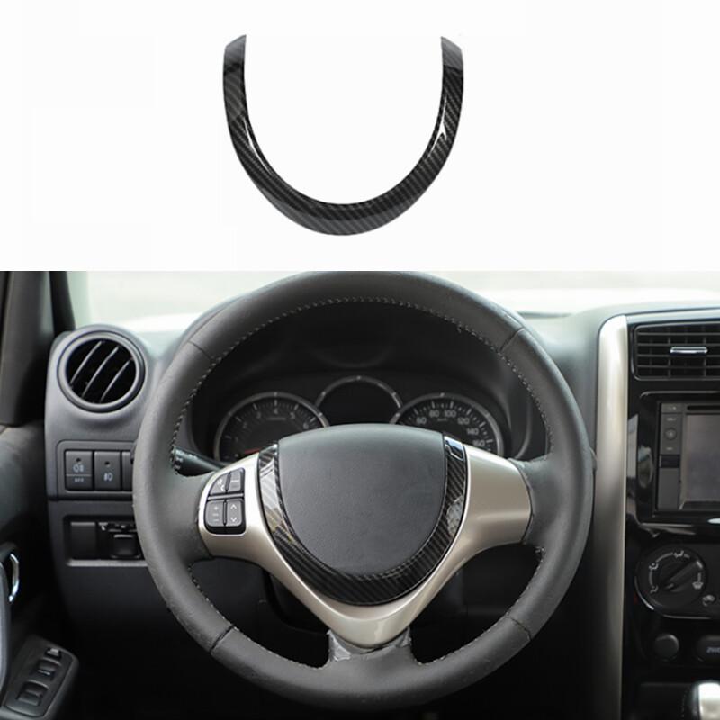 Interior Steering Wheel Frame Panel Trim Cover Decor for Suzuki Jimny 2015-2017