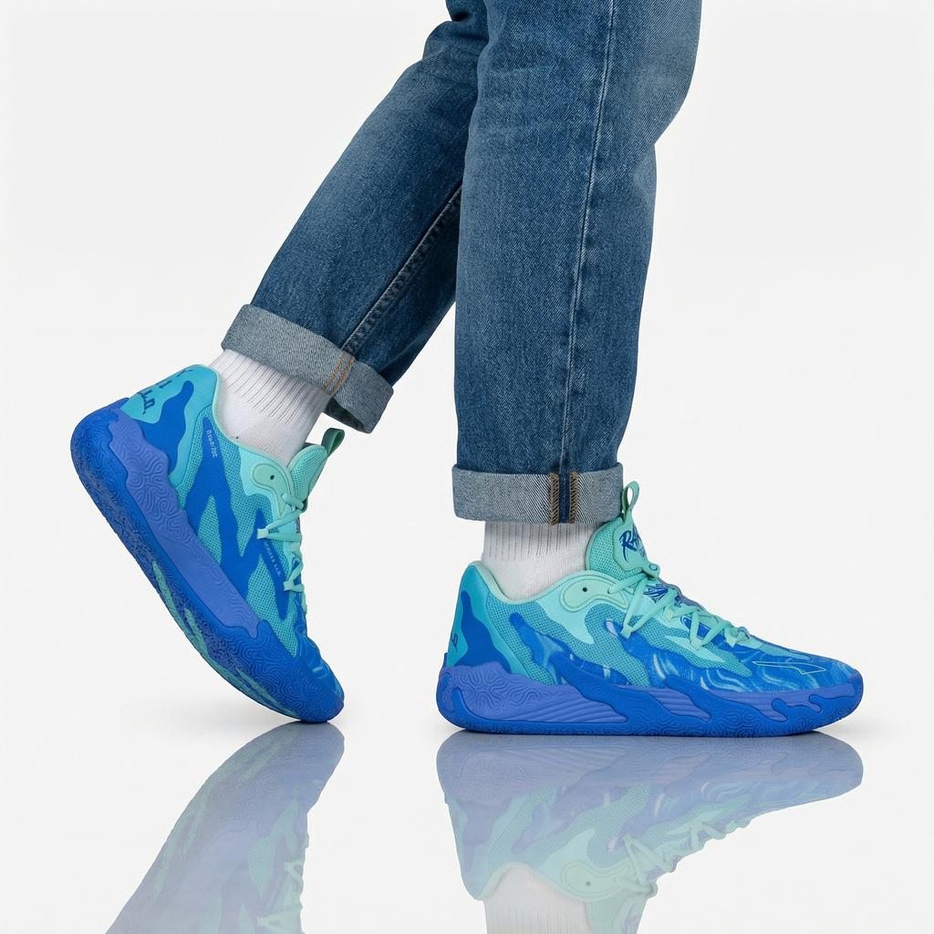 Puma MB.03 Lo Team - LaMelo Ball - Мужские Кроссовки Баскетбольные Обувь Синий 310519-01 ОРИГИНАЛ