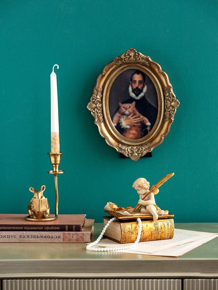 European Style Retro Jewelry Storage Box Creative Desktop Decoration Exquisite Living Room Ornaments Elegant Jewelry Holder