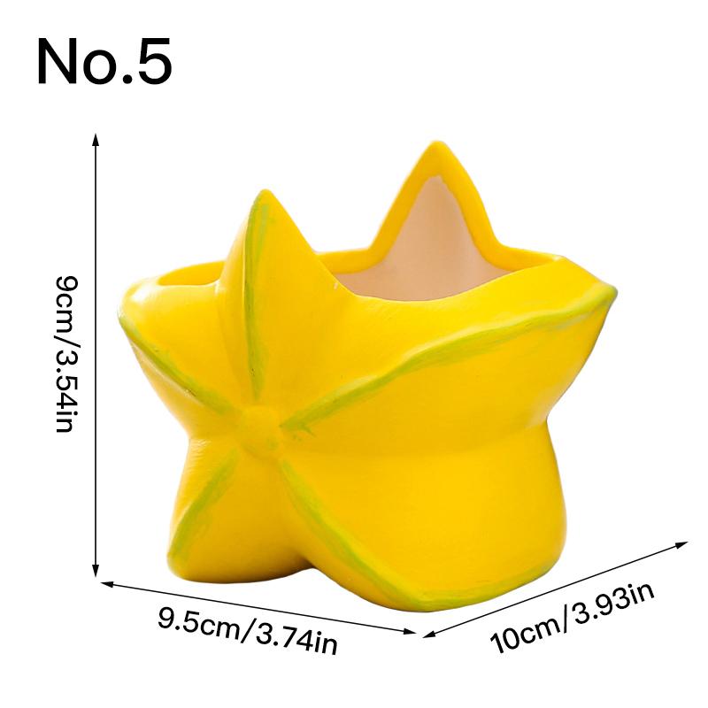 Ручная роспись фруктовый цветочный горшок керамический сочный горшок-кашпо домашний декор домашнее украшение настольные украшения бонсай горшок для растений