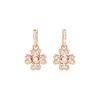 Swarovski Серьги Idyllia Капля Воды Счастливый Клевер Женские Серьги Розовое Золото 5674212