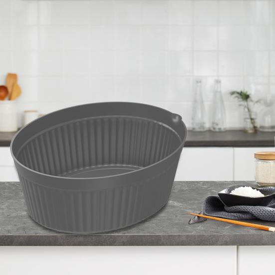 Подкладка для плиты, практичная многоразовая однотонная кастрюля 7QT 8QT с медленным отделением, кухонные аксессуары