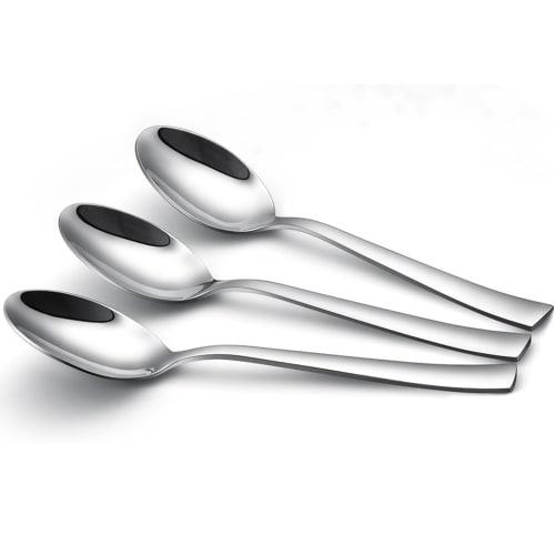 AOOSY 13cm Coffee Spoon, 3 Demitasse Spoons, Approximately 1mm Thick Stainless Steel, Comfortable To the Touch, Dessert Spoon, Teaspoon, Tea, Yogurt,