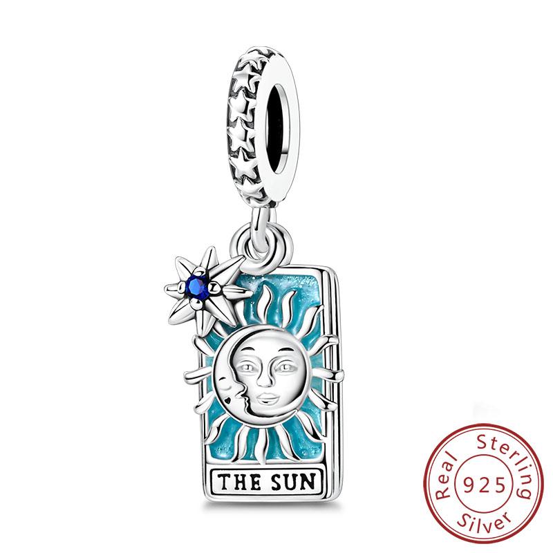 Новые Медные Шармы Подвески Солнце Луна Звезды Магия Таро Шармы Подходят для Оригинальных Браслетов Женские Изысканные Ювелирные Изделия Подарки