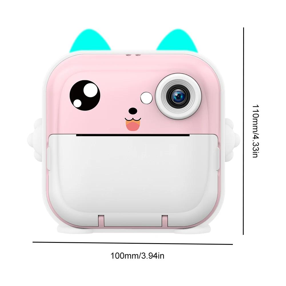 Детская камера мгновенной печати, мини-термопринтер, экран IPS 2,4 дюйма, детская камера, видео-фото 1080P HD, цифровая камера, подарок для мальчика и девочки