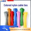 100-Pack Colored Nylon Self-Locking Cable Ties 4x200mm - White & Black