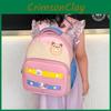 Trendy Lightweight Nylon Backpack For Kids Featuring Adorable Cartoon Design