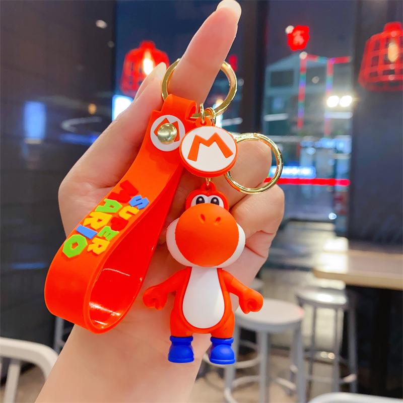 Cute Bubble Dragon Little Dinosaur Keychain Car Couple Student Backpack Pendant Ground Marketing Small Gift