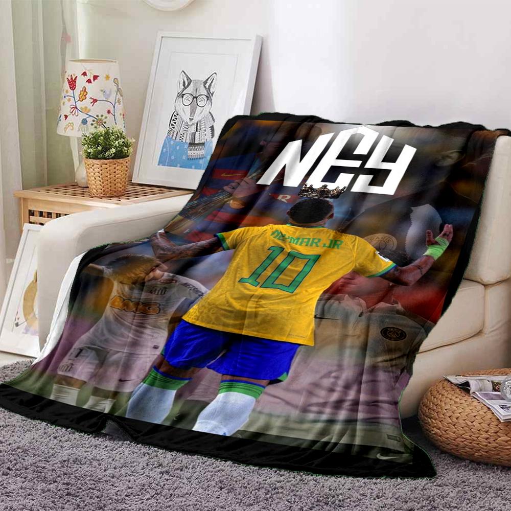 Soccer Player Victory printed flannel breathable and warm blanket, a stylish home gift, suitable for home, office and bedspread use. 15a145