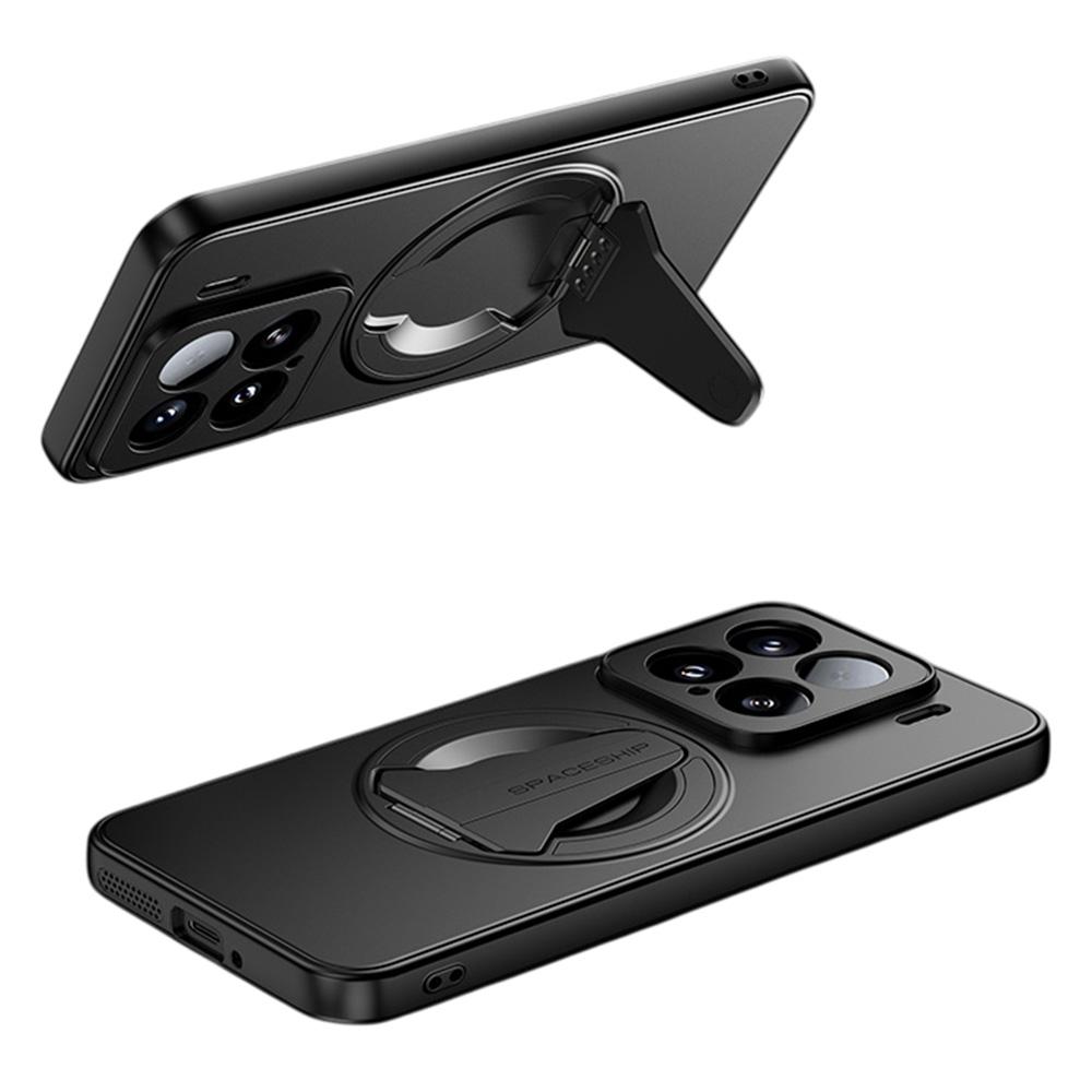 For Xiaomi 15 Case Compatible with MagSafe Hidden Kickstand Skin-Feel Matte PC TPU Phone Back Cover