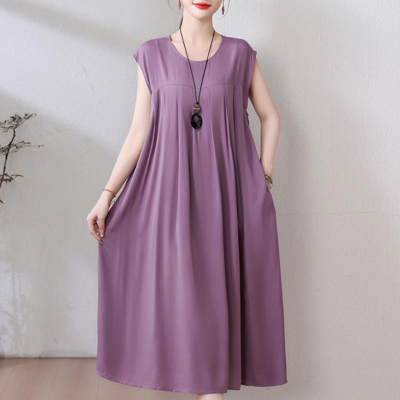 Летнее винтажное платье больших размеров, женские свободные повседневные элегантные длинные платья без рукавов большого размера