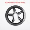 2 шт. 5 отверстий 40-42 зуба Велосипедная система шатунов Защита цепи Звездочка велосипеда Защитная крышка