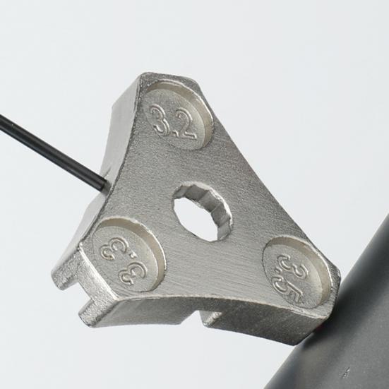 Ключ для спиц велосипеда Эргономичный Высокая твердость 6 пазов Ремонт спиц Углеродистая сталь Велосипед