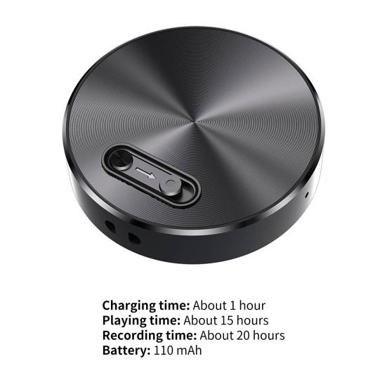 Q37 Прочный диктофон Металлический Маленький Голосовой Файл Шифрование Активированный Диктофон для Дома