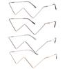 Eyewear Decoration Glasses Frame Rhinestones Glasses Frame Fake Glasses Triangle Glasses Frame