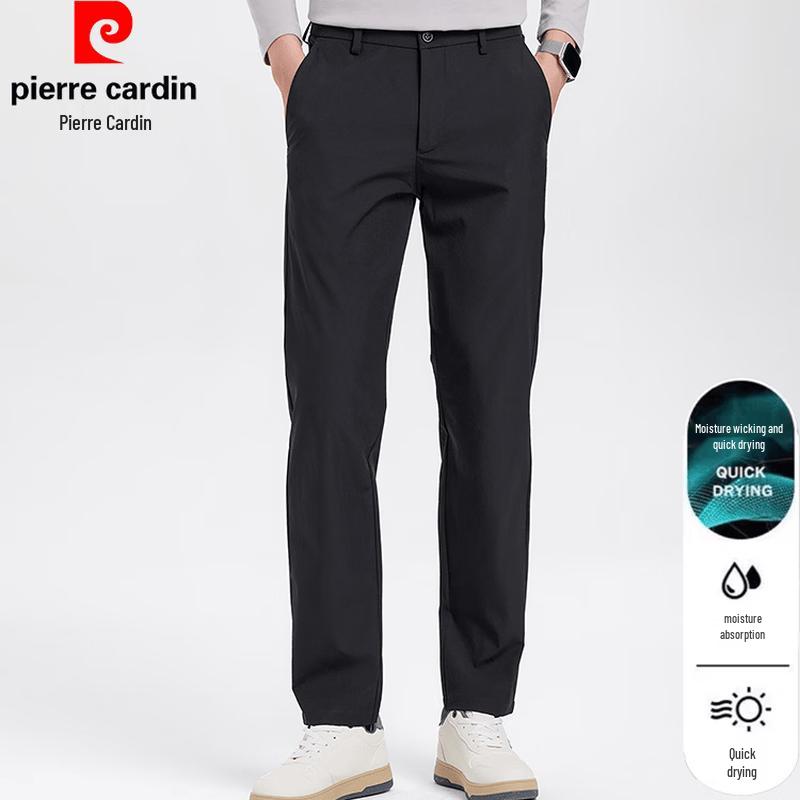 Pierre Cardin Мужские летние быстросохнущие повседневные брюки прямого кроя