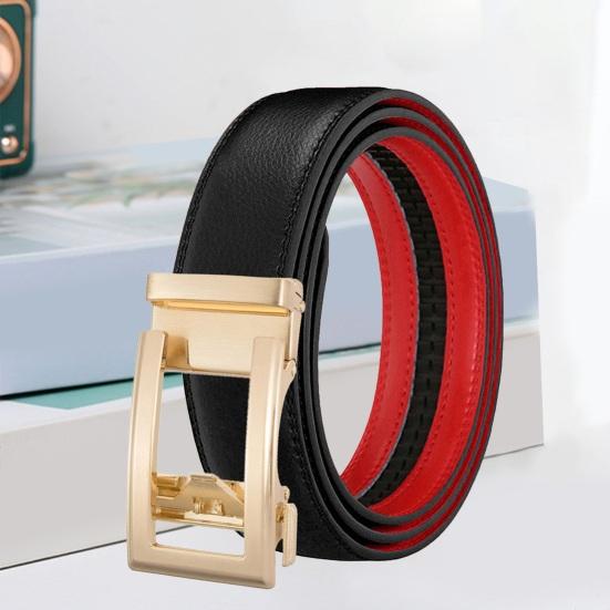 Ремень унисекс с пряжкой из сплава, регулируемый дизайн, двусторонний пояс из искусственной кожи, ремень для брюк и джинсов