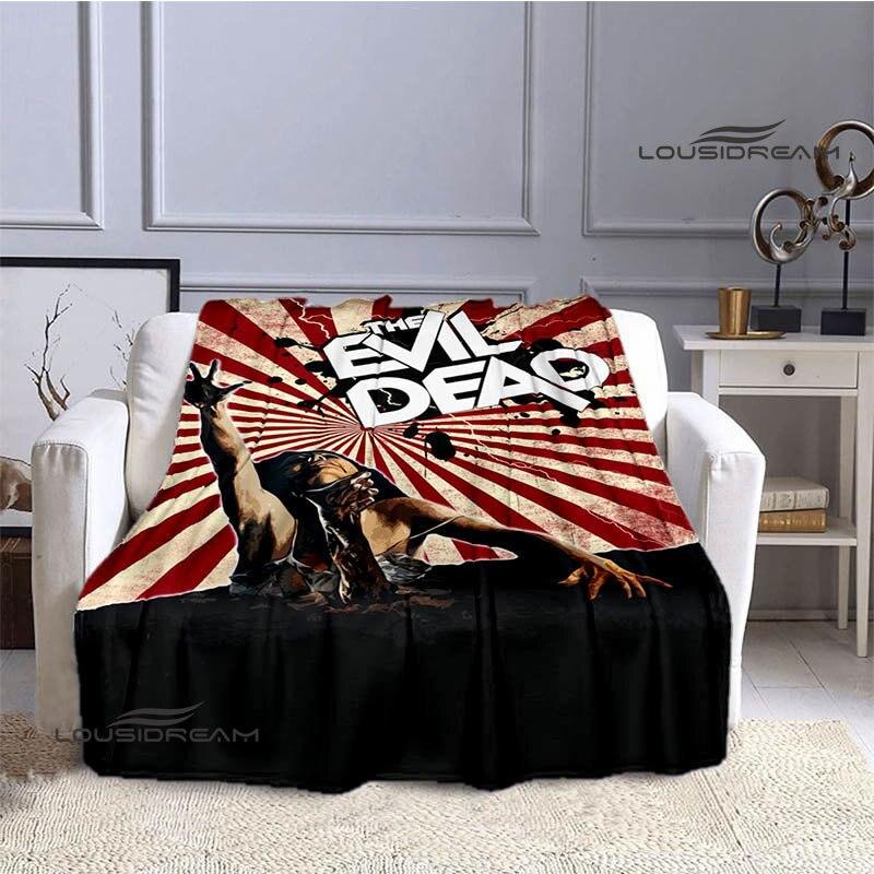 Одеяла с принтом «Зловещие мертвецы», детские теплые одеяла, фланелевые мягкие удобные одеяла, домашние дорожные одеяла, подарки на день рождения