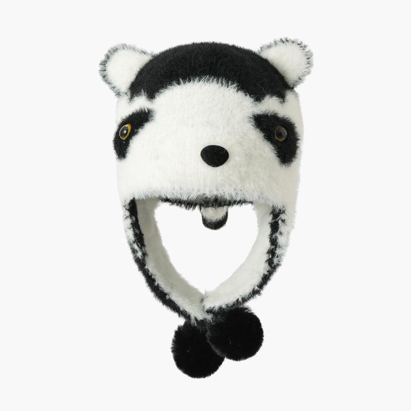 Женская зимняя плюшевая шапка-ушанка, двухслойная, утолщенная, теплая, с защитой ушей, Северо-восточная, морозостойкая, милая, универсальная шапка-щенок