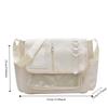 Zipper Bag Solid Color Itabag Cotton Doll Bag Shoulder Bag Creative Transparent Bags  Women