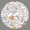 50 мультяшных наклеек с граффити Cinnamoroll для планшетов, холодильников и автомобилей