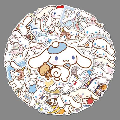 50 мультяшных наклеек с граффити Cinnamoroll для планшетов, холодильников и автомобилей