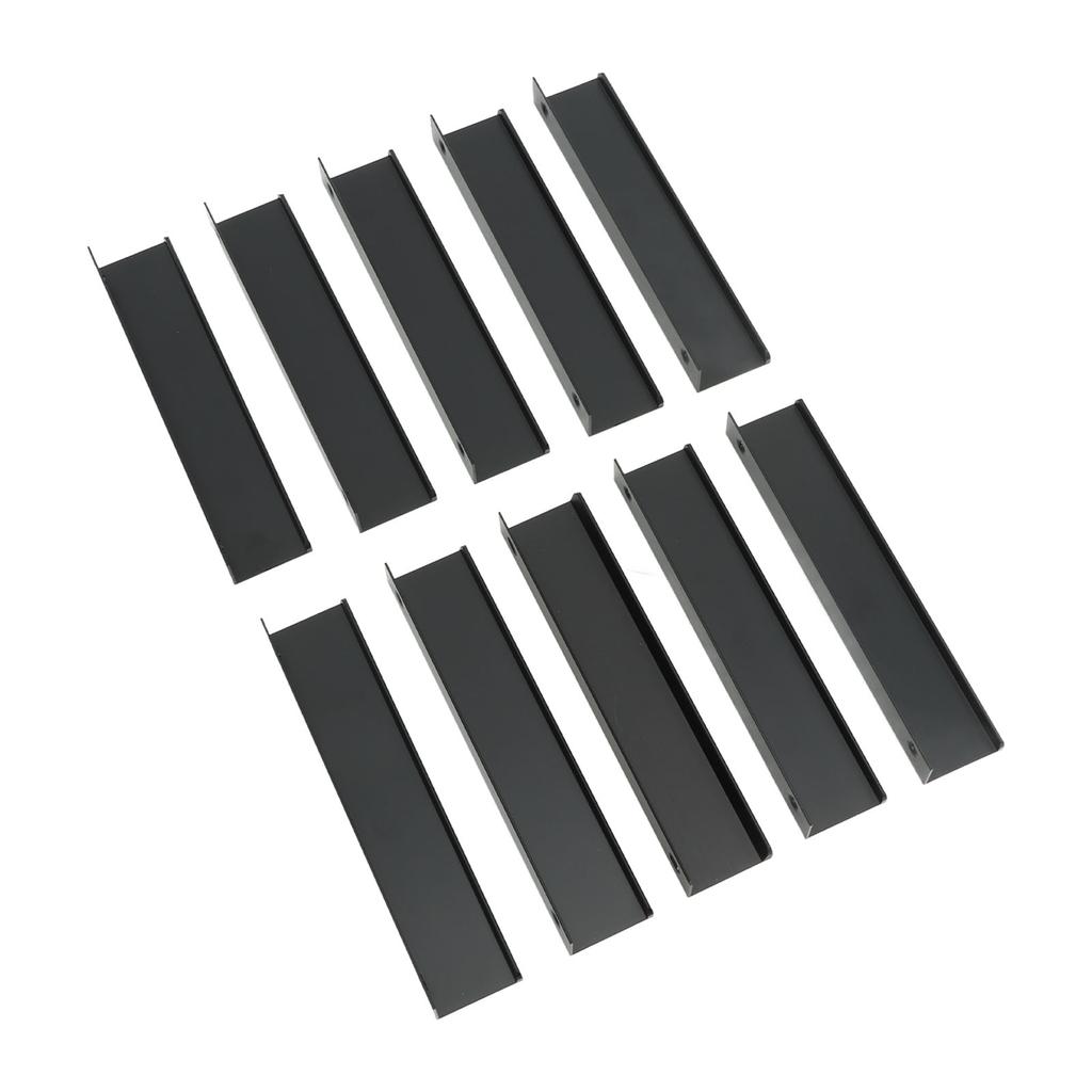 10PCS Aluminium Alloy Cabinet Edge Pull G Type Clasp Hidden Cabinet Handles for Kitchen Door Drawer Cabinet