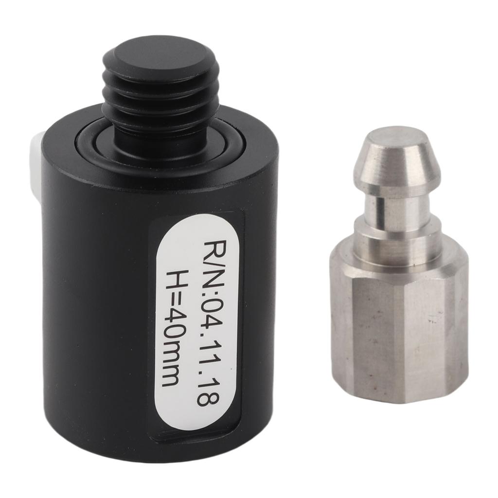 Surveying Pole Adapter 5 8inx11 Thread 40mm Length Aluminium Alloy GPS Quick Release Adapter