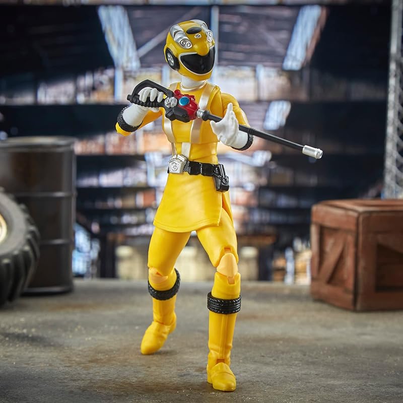 Power Rangers Lightning Collection RPM Yellow Ranger 6 дюймов Премиальная коллекция фигурок игрушек с аксессуарами Целевой возраст 4 года и старше
