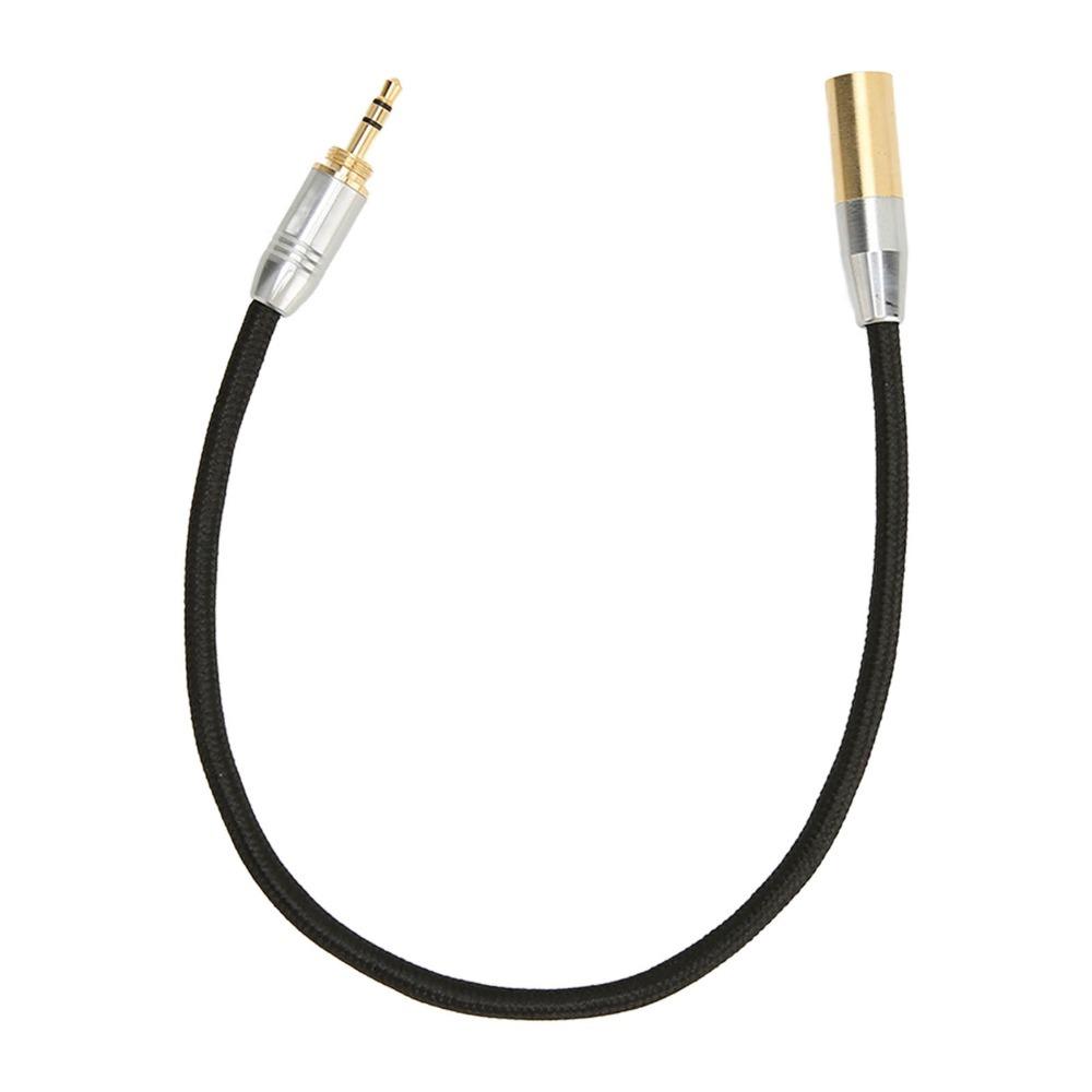 Plug and Play 3.5mm Male to Mini XLR 3pin Cable 3.5mm to Mini XLR Adapter Recording Studio