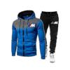 (Золотой,XL)Новые Мужские Футбольные Комплекты BMW Молния Худи+штаны Два Предмета Повседневный Спортивный Костюм Мужская Спортивная Одежда Тренажерный Зал Бренд Одежда Костюм для Тренировок