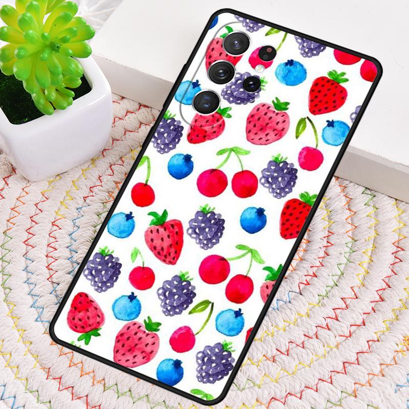 Ягоды Летние Фрукты Сладкий Чехол для Телефона для Samsung Galaxy note 10 pro S26 Ultra S23 S24 FE S25 S21 S22 PLUS противоударный Чехол