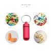 1 шт. Портативный водонепроницаемый мини-алюминиевый брелок для таблеток, держатель для бутылок
