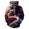 Spring Autumn Colorful Tornado 3D Printed Hoodie Men's Casual Long Sleeve Pullovers Trendy Streetwear Fashion Oversized Top