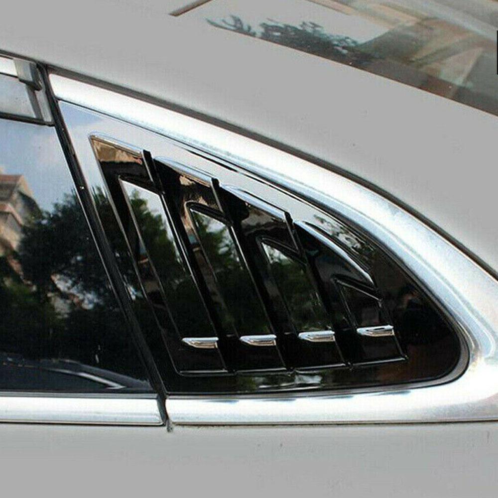 For Chevrolet Malibu 2016-2025 Car Rear Louver Window Side Shutter Cover Trim Sticker Vent Scoop ABS Carbon Fiber Accessories