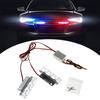 2Pcs Motorcycle DC 12V Rear Stop Police Flashing Strobe Lamp 3 LED 6W Car Brake Light