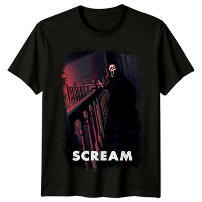 Кричать (1996) Футболка в стиле ретро с изображением кинопостера, ужасов, страшная футболка, унисекс.
