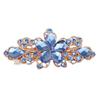 Women Fashion Flower Leaf Crystal Rhinestone Hair Barrette Clip Hairpin Jewelry