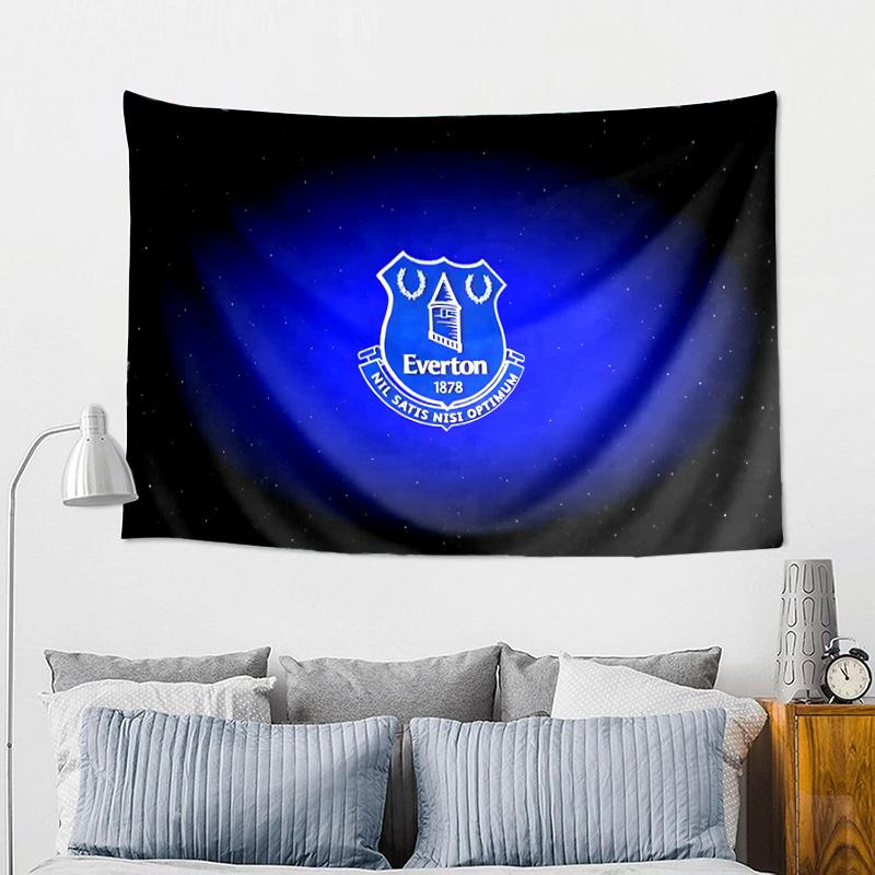 Fc Everton Crest Design Tapestry, Unique Design Tapestry, Wall Decor for Bedroom,Livingroom, Playroom,Heartwarming Fan Holiday Gifts