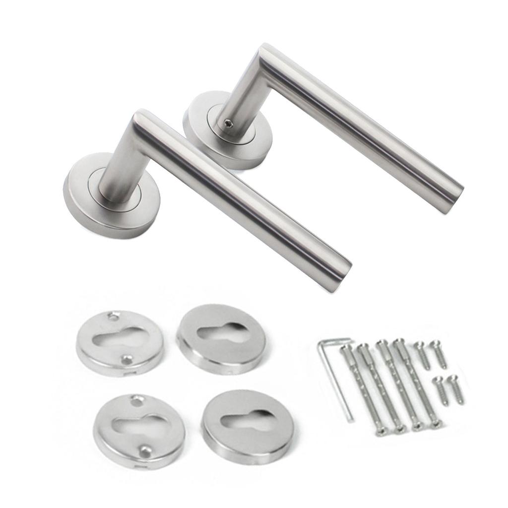 Дверной замок с рычажным механизмом, круглая ручка с Т-образной планкой, стальные уголки, дверная ручка для внутренних дверей, требующих защиты ключом