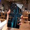 Чехол для телефона с 2D-рисунком для Samsung S26 S25 S24 S23 S22 S21 S20 A56 A36 A16 Защитная крышка из закаленного стекла