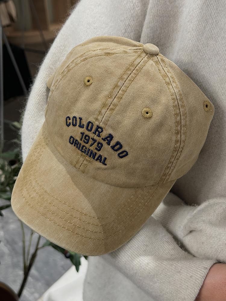 Ретро Бейсболки с вышивкой букв Colorado Весна Лето Хлопок Регулируемые Повседневные Кепки Хип-Хоп Уличная Одежда Солнцезащитные Кепки Для Малыша