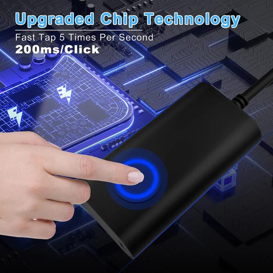 Мышь USB Type-C, устройство для перемещения мыши, джигглер, автоматический шейкер для мыши двойного назначения с ВКЛ/ВЫКЛ